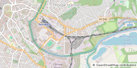 Map of Norwich, Norfolk