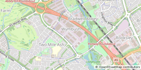 Map of Milton Keynes