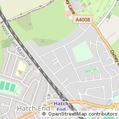 Map of Pinner, Middlesex