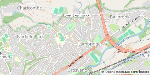 Map of Bath, Avon