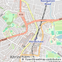 Map of Altrincham, Cheshire