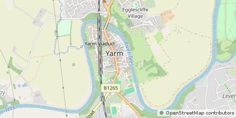 Map of Yarm, Cleveland