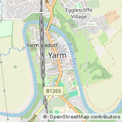 Map of Yarm, Cleveland