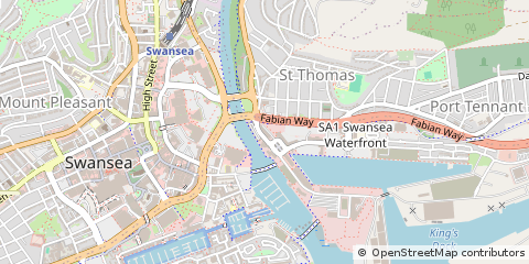 Map of Swansea