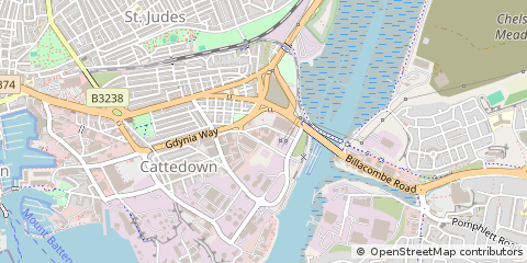 Map of Plymouth, Devon
