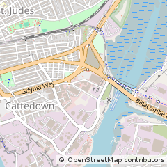 Map of Plymouth, Devon