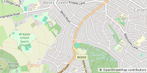 Map of Sheffield
