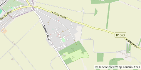 Map of Newmarket, Suffolk