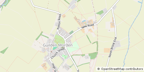 Map of Guilden Morden, Herts