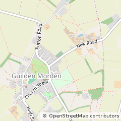 Map of Guilden Morden, Herts