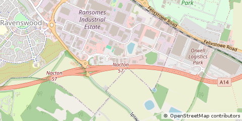 Map of Ipswich, Suffolk