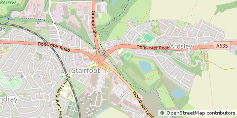 Map of Barnsley, South Yorkshire
