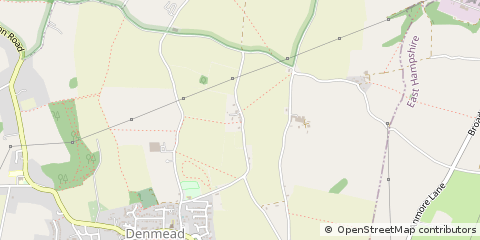 Map of Denmead, Hampshire