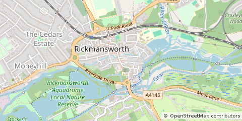 Map of Rickmansworth, Hertfordshire