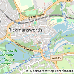 Map of Rickmansworth, Hertfordshire