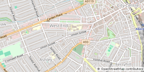 Map of Aberdeen