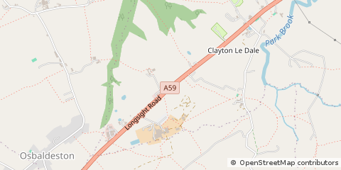 Map of Clayton- LE-Dale