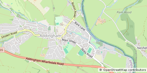 Map of Ilkley, West Yorkshire