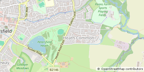 Map of Petersfield, Hampshire