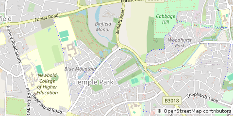 Map of Bracknell, Berkshire