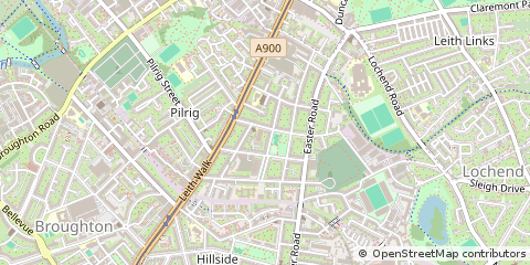 Map of Edinburgh, Midlothian