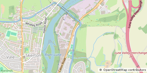 Map of Lancaster, Lancashire