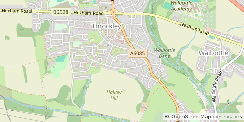 Map of Newcastle Upon Tyne, Tyne and Wear