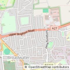 Map of Worthing, West Sussex