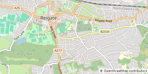 Map of Reigate