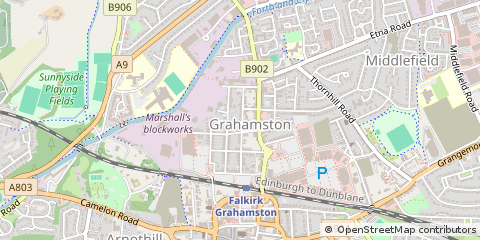 Map of Falkirk