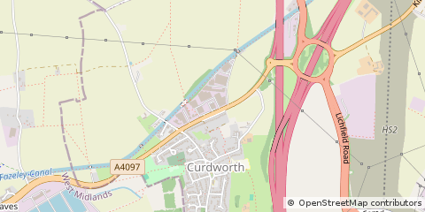 Map of Sutton Coldfield, West Midlands