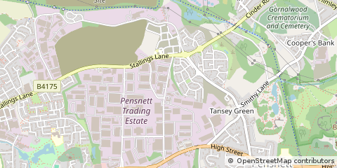 Map of Kingswinford, West Midlands