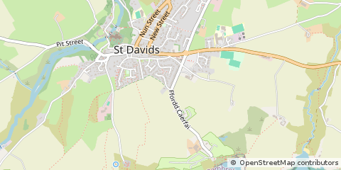 Map of Haverfordwest, Pembrokeshire