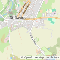 Map of Haverfordwest, Pembrokeshire