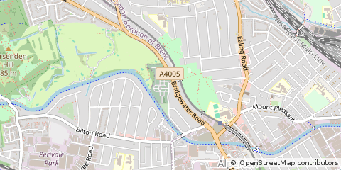 Map of Wembley, Middlesex
