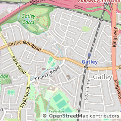 Map of Cheadle, Cheshire