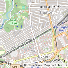 Map of Newcastle Upon Tyne