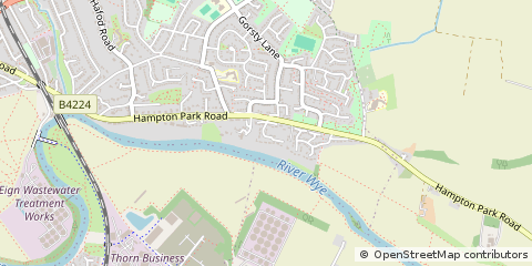 Map of Hereford, Herefordshire