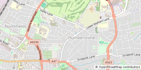 Map of Leicester, Leicestershire