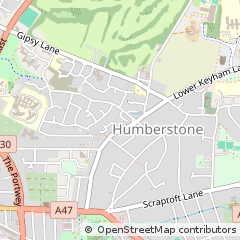 Map of Leicester, Leicestershire