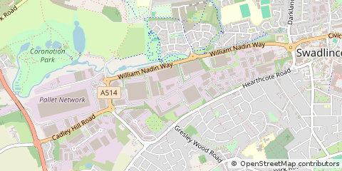 Map of Swadlincote