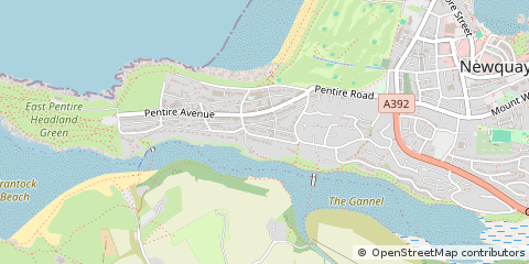 Map of Newquay, Cornwall