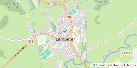 Map of Lampeter