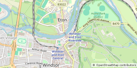 Map of Windsor, Berkshire