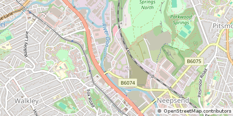 Map of Sheffield