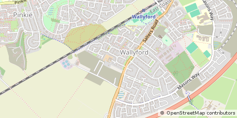 Map of Musselburgh, Midlothian