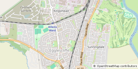 Map of Stockton-on-Tees