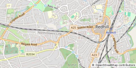 Map of Surrey
