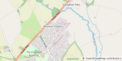 Map of Cheltenham, Gloucestershire