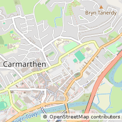 Map of Carmarthen